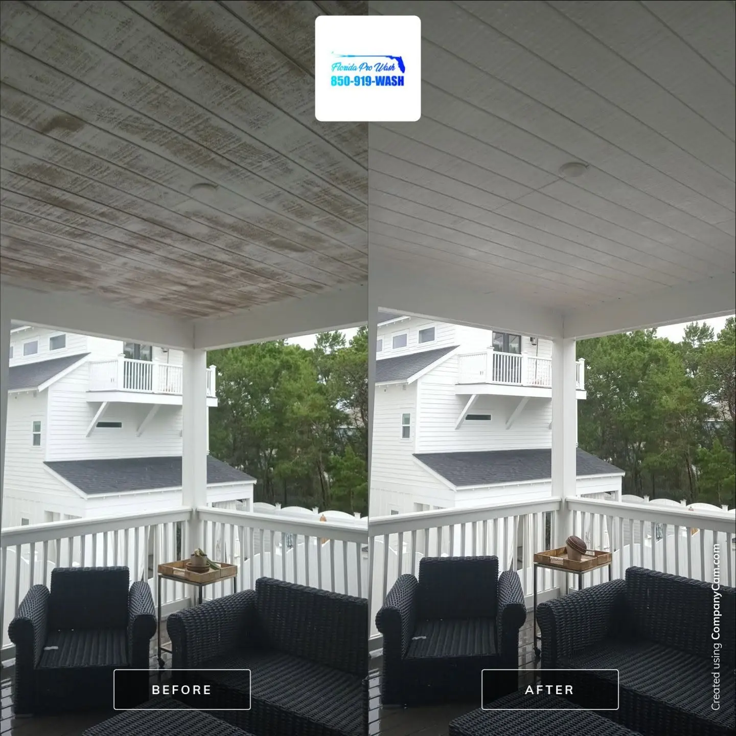 Pressure Washing project in Panama City Beach FL
