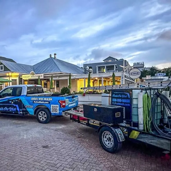 Storefront Cleaning project in Panama City Beach FL