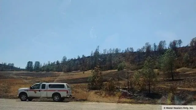 California Fire Department on the scene. 