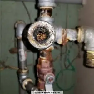 A dirty clogged pipe. 