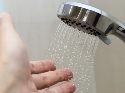 waiting for hot water
