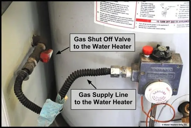 how to turn off water heater