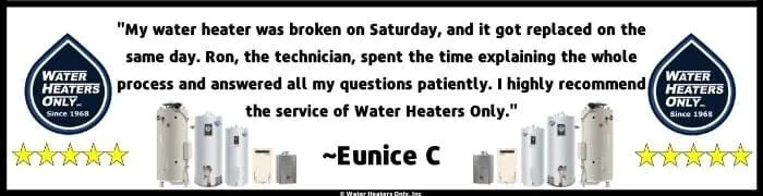 50 Gallon Gas Water Heater Replacement Review in Orange CA