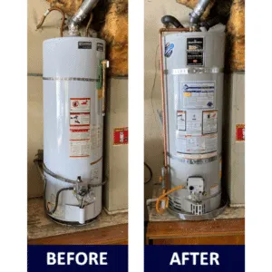 Fremont before and after water heater replacement