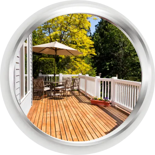 cedar deck Cedar and Pressure-Treated Wood Decks