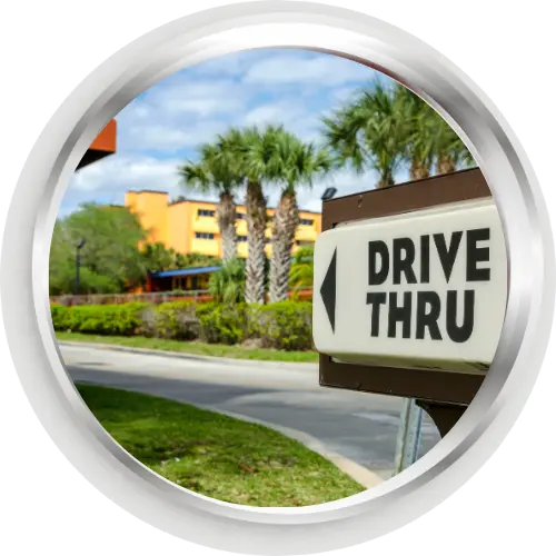Concrete Drive-Through Lanes