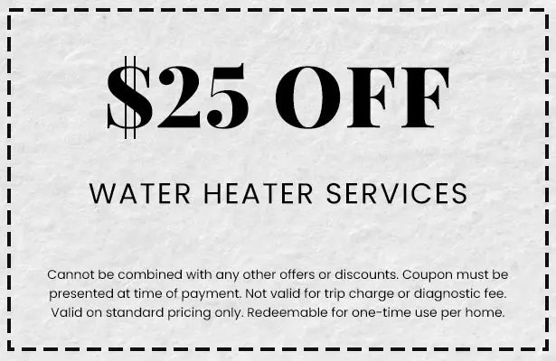 Discounts on Water Heater Services