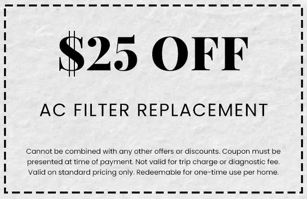 Discounts on AC Filter Replacement