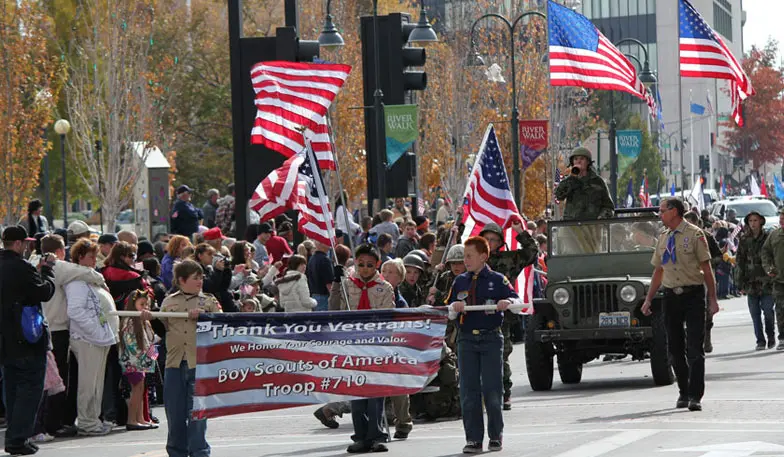 parade for veteran's day