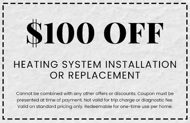 Discounts on Heating System Installation or Replacement