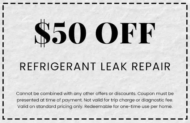 Discounts on Refrigerant Leak Repair