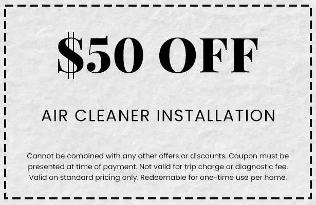Discounts on Air Cleaner Installation