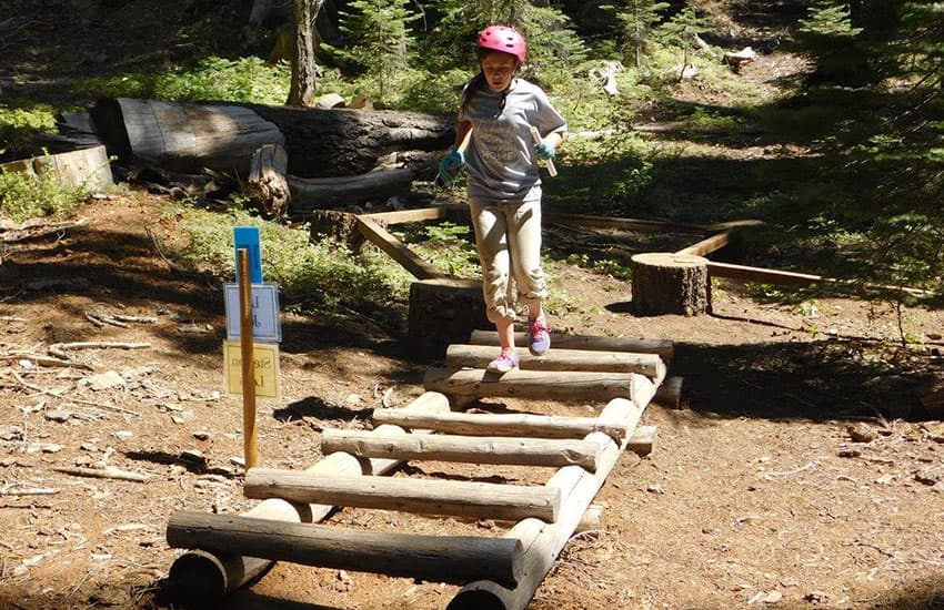 girl summer camp outdoor activity