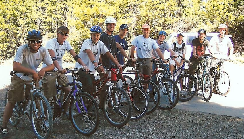 boy scout troop - biking