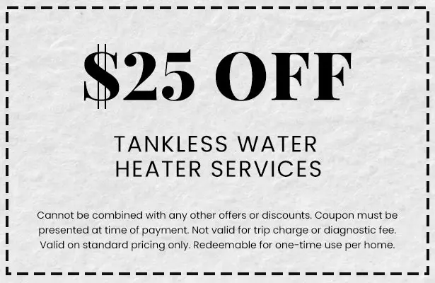 Discounts on Tankless Water Heater Services