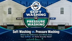 Soft Washing vs. Pressure Washing for Suffolk, VA Homes