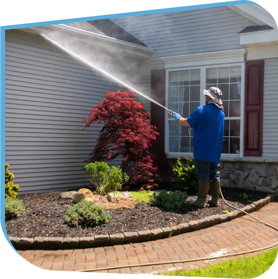 Vinyl, Wood, and Hardie Board Siding House Washing