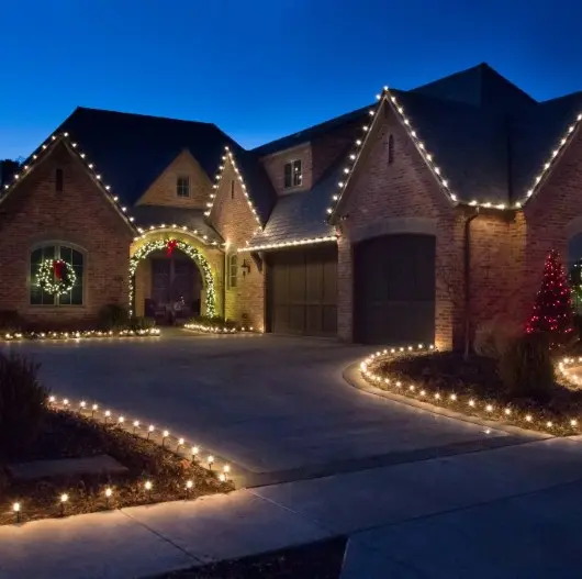 Residential Christmas Light Installation Austin