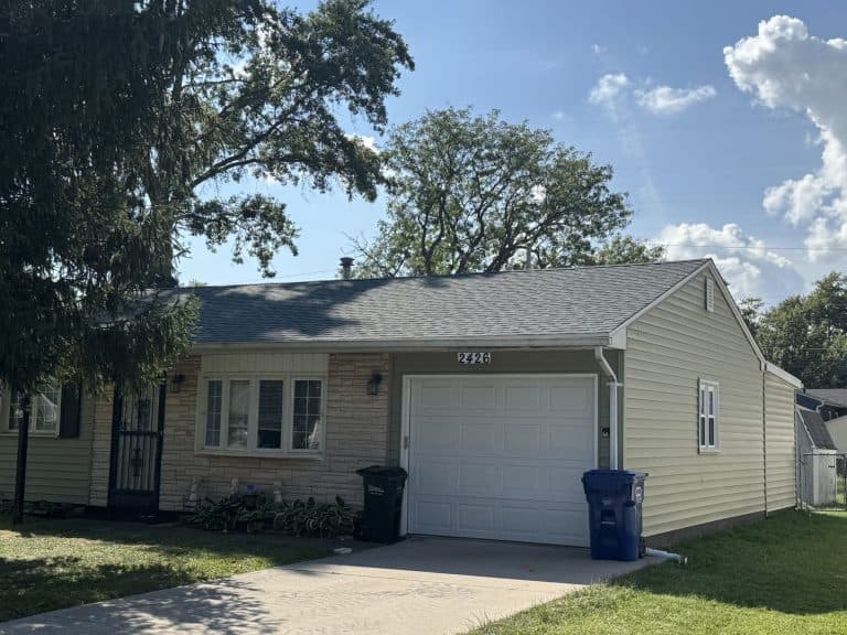 small house siding project
