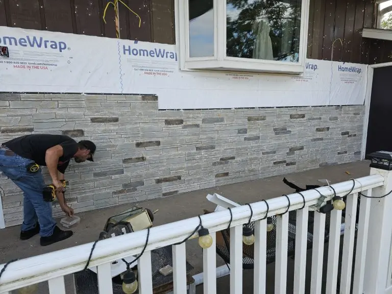 stone wall siding