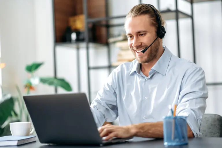 man guy freelancer stylish caucasian online student ceo