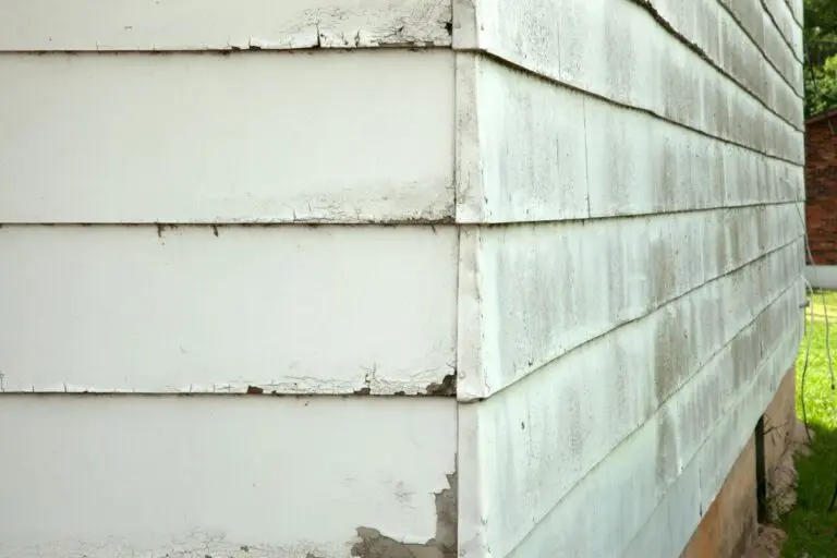 siding replacement old dirty close up