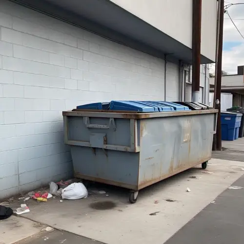 Stucco or Cinderblock Enclosures dumpster pad