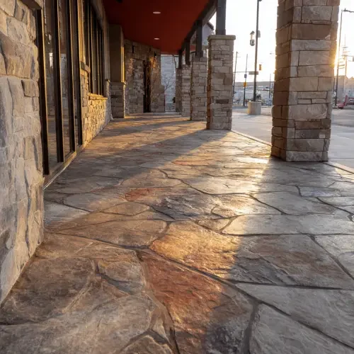 stone drive thru lane