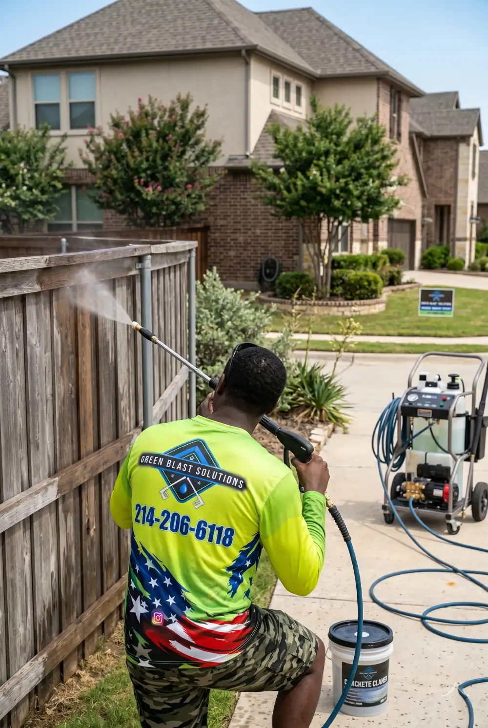 Fence Cleaning Frisco TX