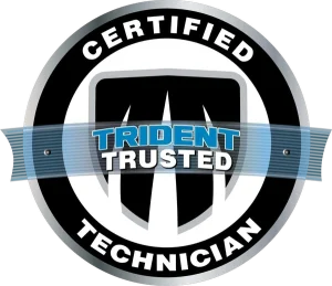 Certified Trident Trusted Technician badge – Arkan Softwash