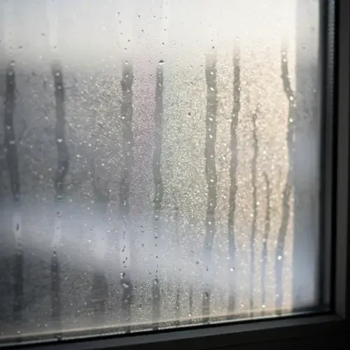 Window looks hazy