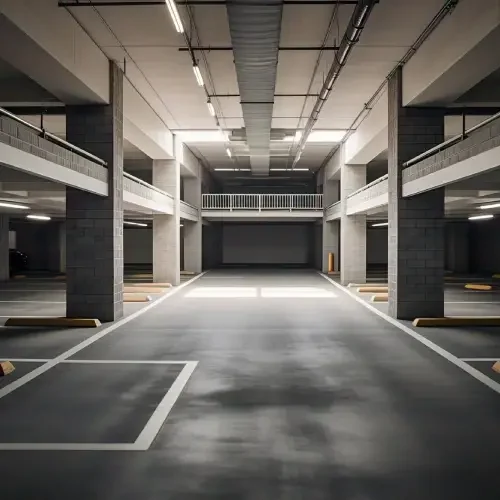 Multi level garage parking lot