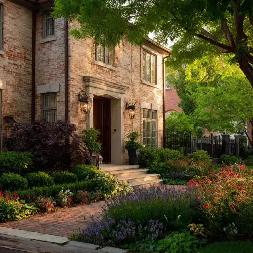 Exterior Surfaces Near Landscaping and Vegetation