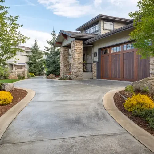 concrete driveway