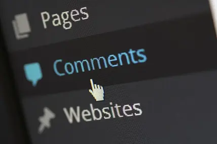 image-3 | Search Strategy Marketing A close-up of the “comments” option in WordPress’s dashboard. Article discusses marketing plugins for wordpress.