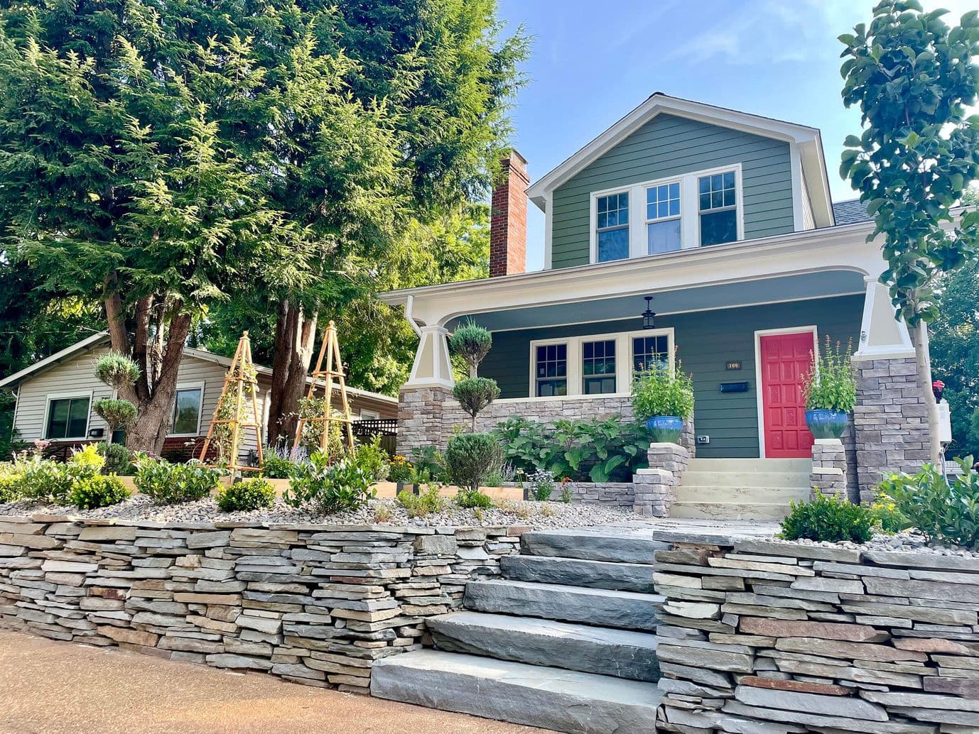 Outdoor Steps and Retaining Wall