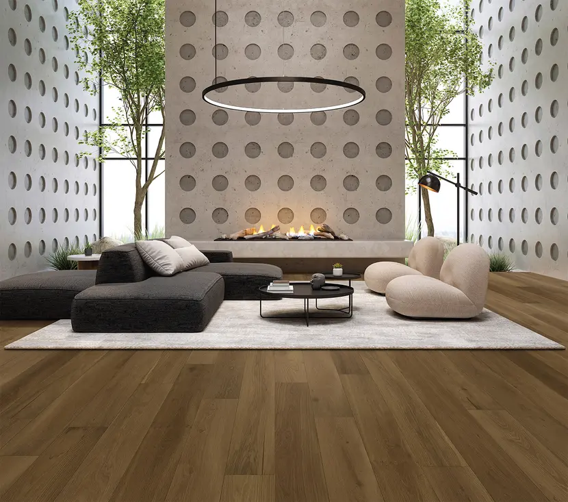 bonfire with living room