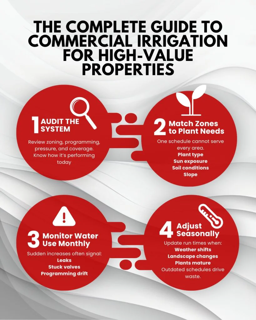 Corbett Irrigation (978) 897 9004 infographic for commercial irrigation