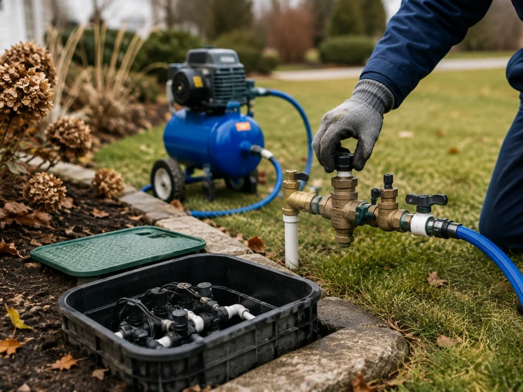 irrigation winterization Massachusetts