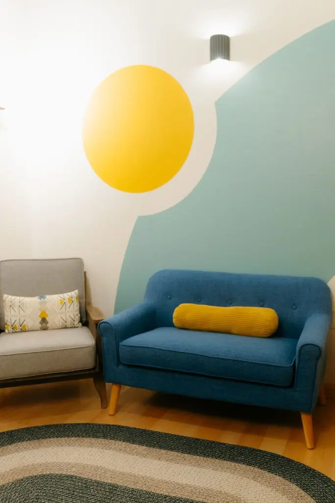 Couch in classroom at Wellness Minneapolis