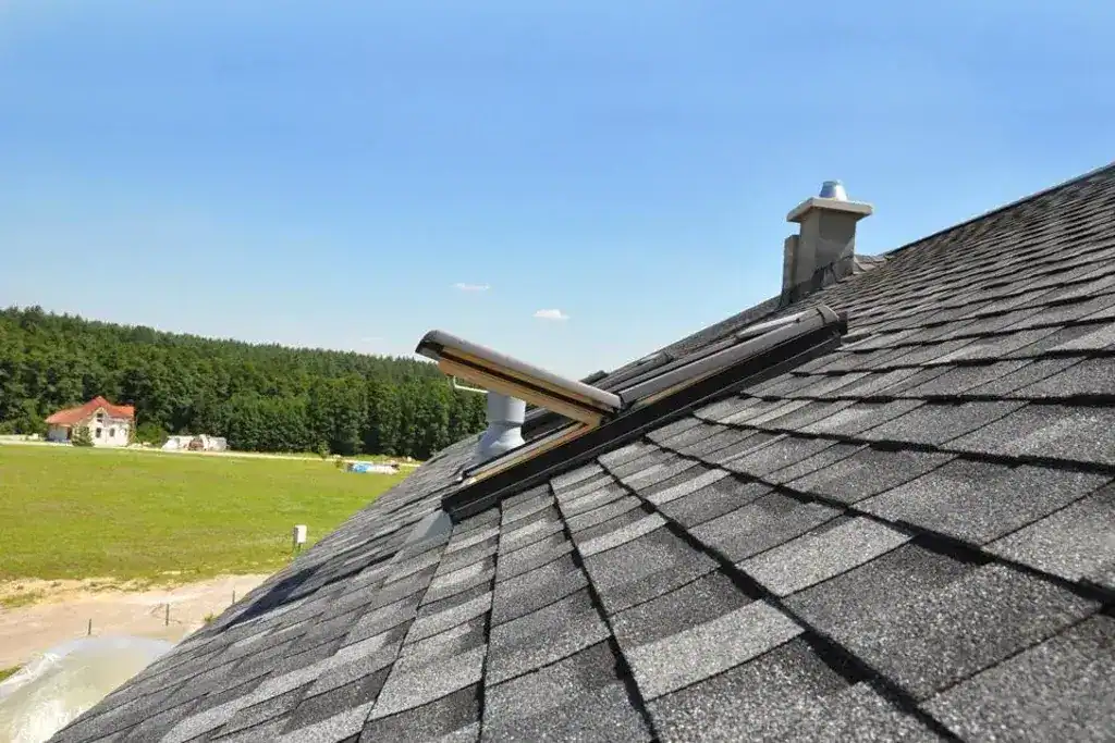 New asphalt roof