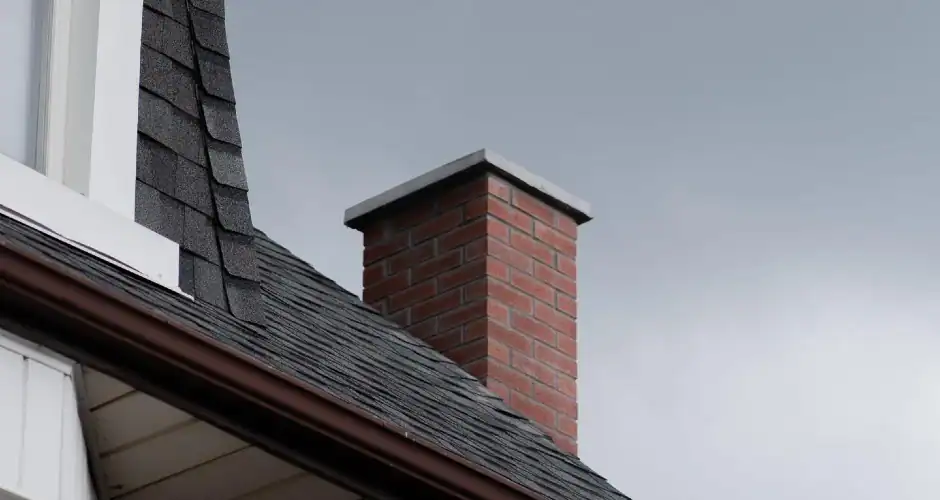 Residential roof under cloudy skies during severe weather conditions