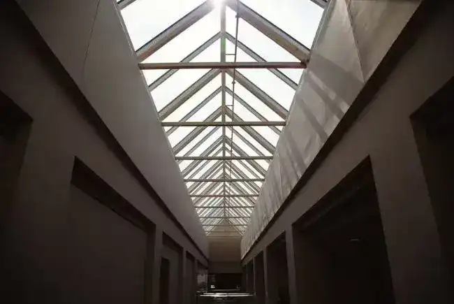 building with reflective surfaces