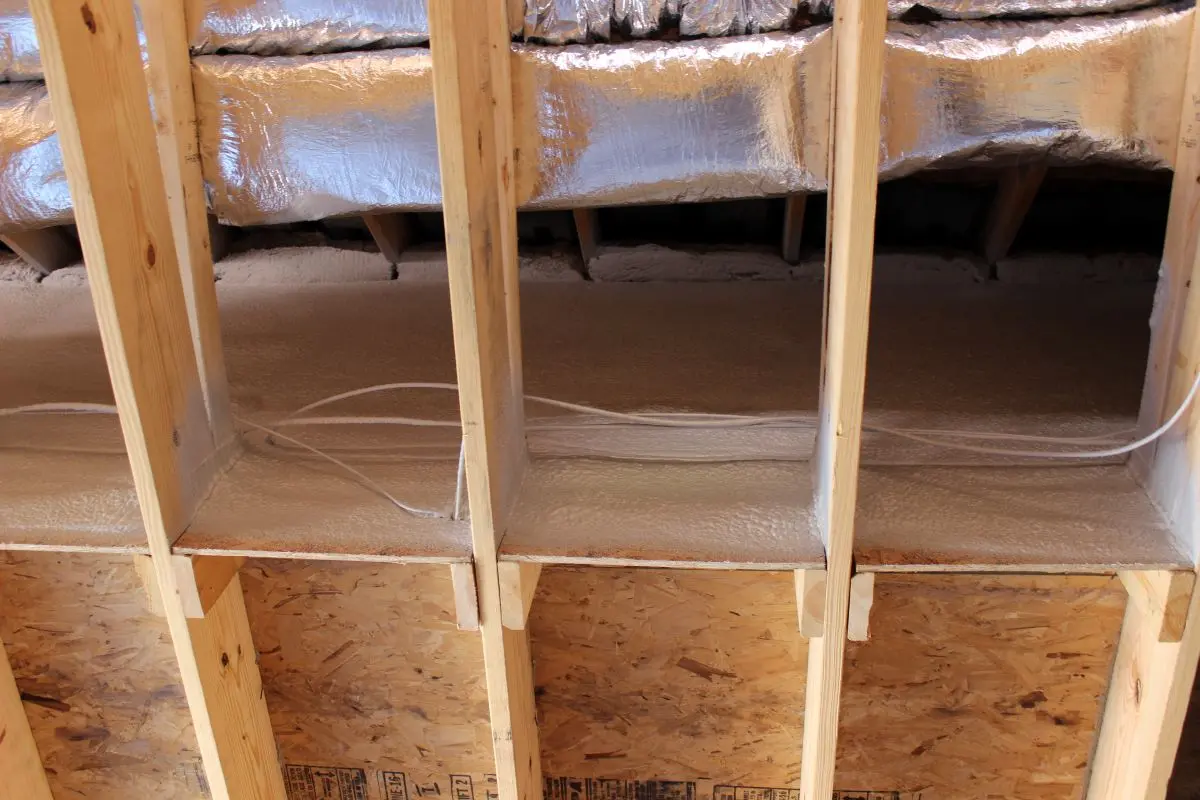 Insulation in ceiling
