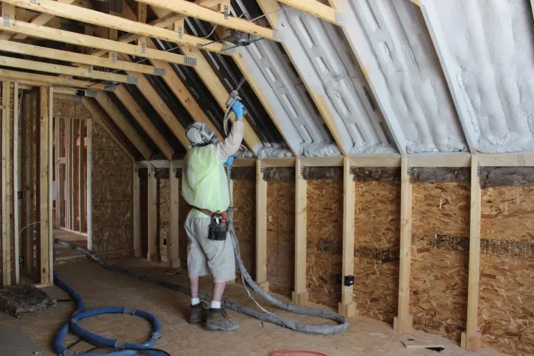 Hometown Insulation working at a house