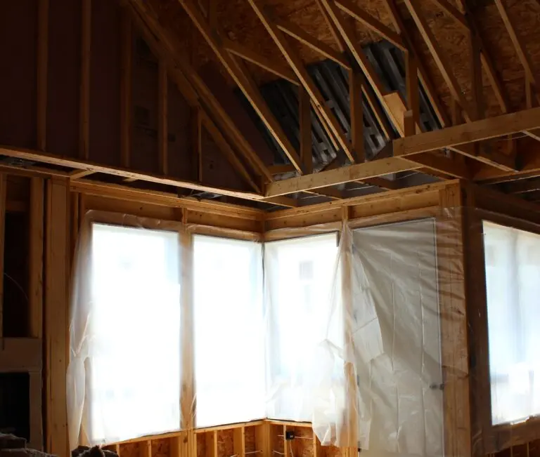 Insulation installation in progress