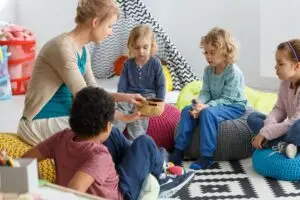 playing game in circle 1