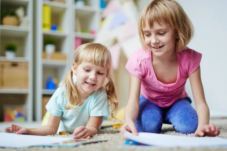 girls in kindergarten