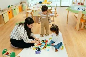 toddlers in a daycare