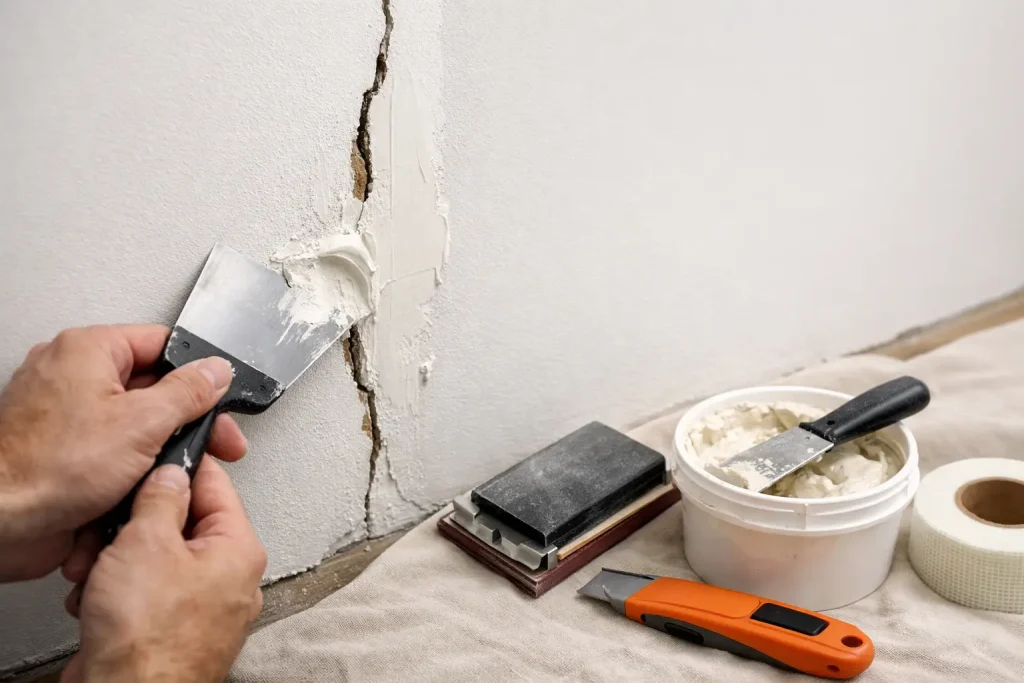 How to Repair Cracked Drywall the Right Way